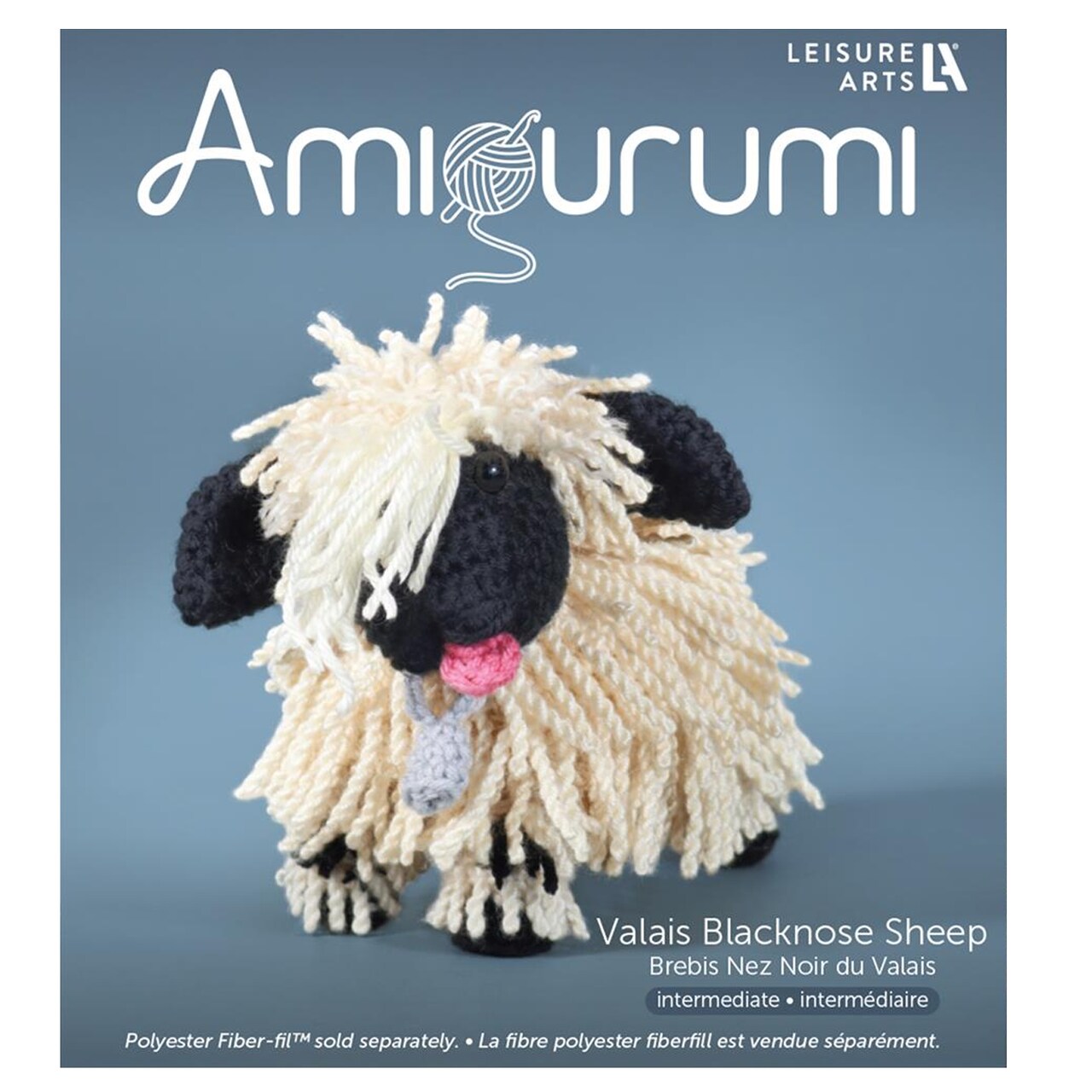 Leisure Arts Amigurumi Valais Blacknose Sheep Crochet Kit for Beginners, DIY Animal Crochet Kit for Adults, Cute Plush Stuffed Toy Craft Kit for Gifting